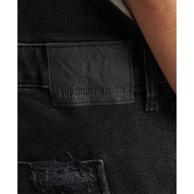 Superdry Damskie Vintage Dungaree Stroje Jednoczęściowe Czarny