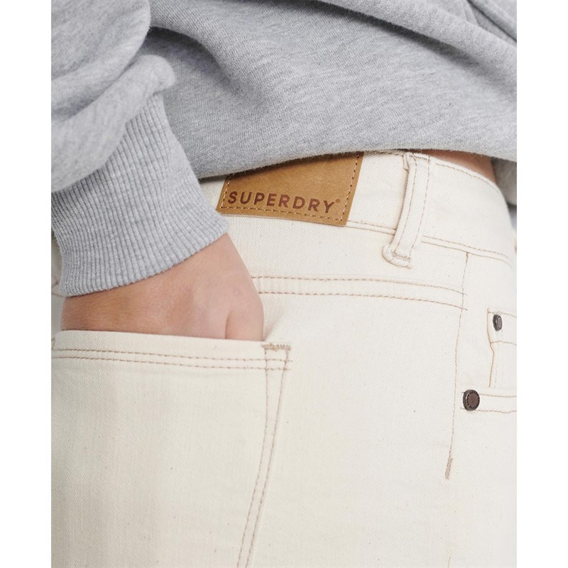 Superdry Shorts Cut Off Femme Blanc