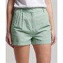 Superdry Shorts Studios Linen Femme Blue-Vert Clair