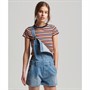 Superdry Damskie Vintage Dungaree Stroje Jednoczęściowe Mid Niebieski