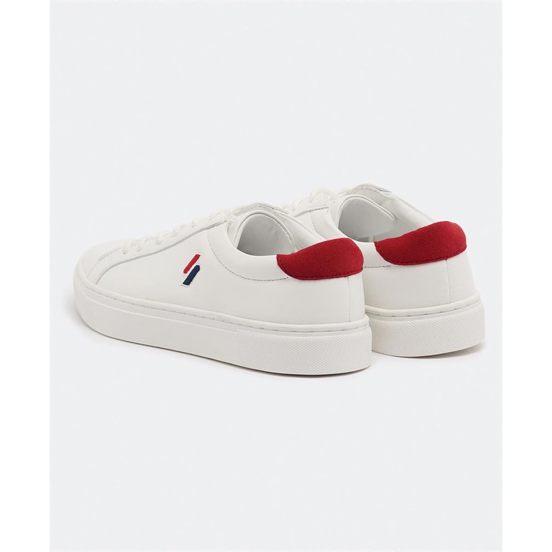 Superdry Damen Vegan Court SP Tennis Sneaker Weiß