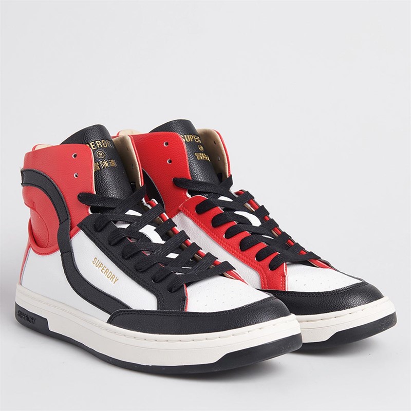 Superdry Dame Vegan Basket OV High Basketballstøvler Sort