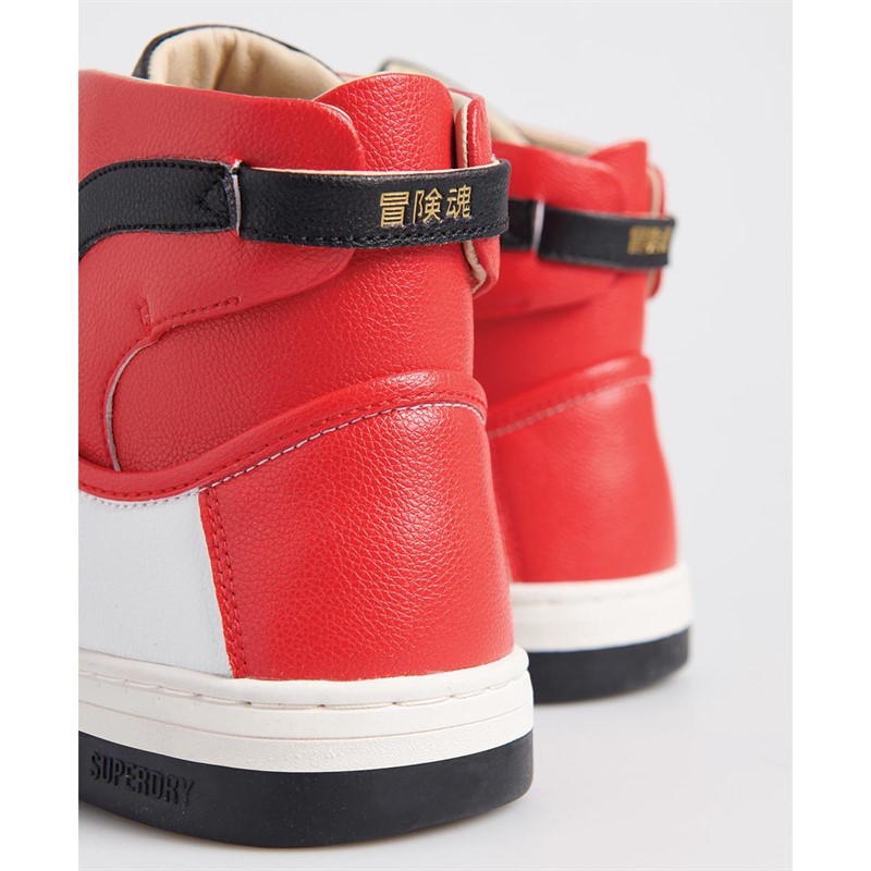 Superdry Dame Vegan Basket OV High Basketballstøvler Sort