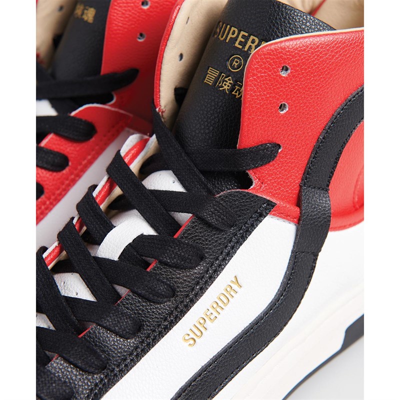 Superdry Dame Vegan Basket OV High Basketballstøvler Sort