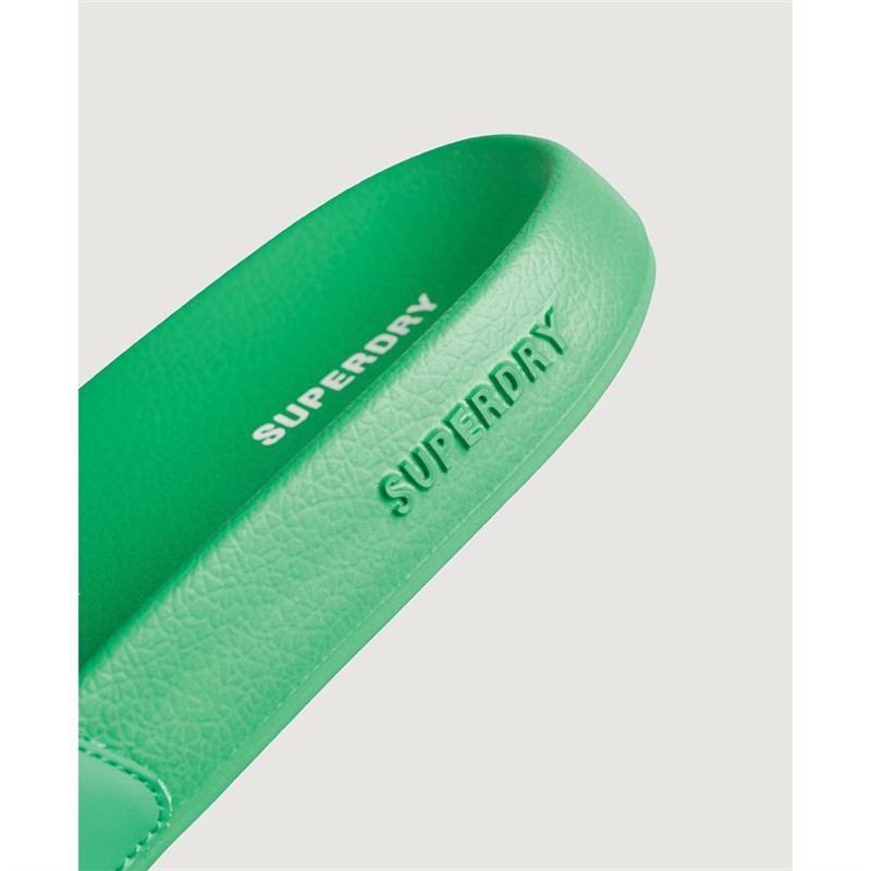 Superdry Slider Sandales Code Essential Pool Femme Vert