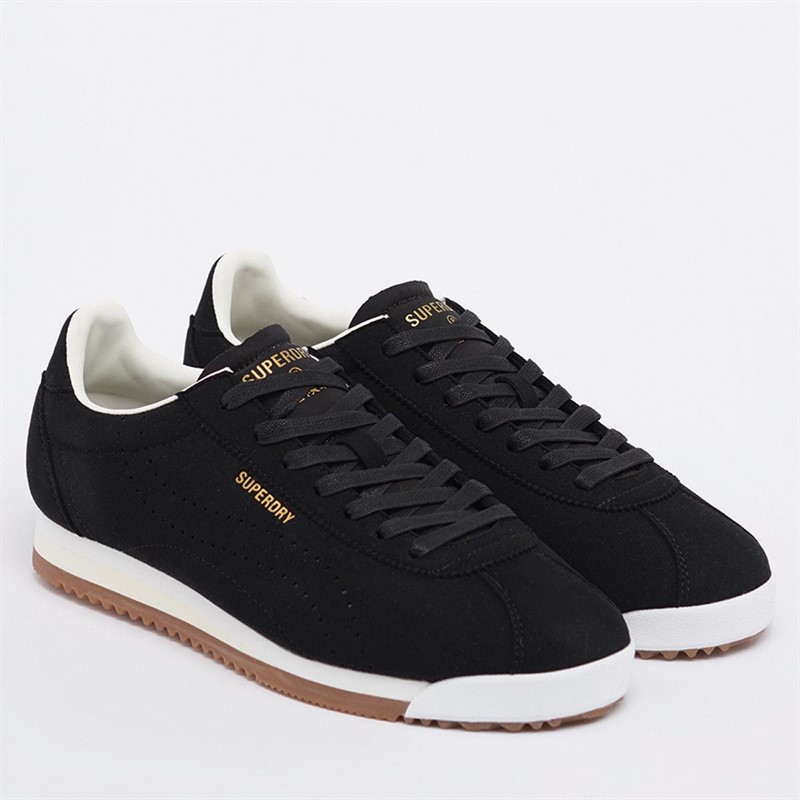 Superdry Baskets Vegan Retro Track Sport Runner Femme Noir