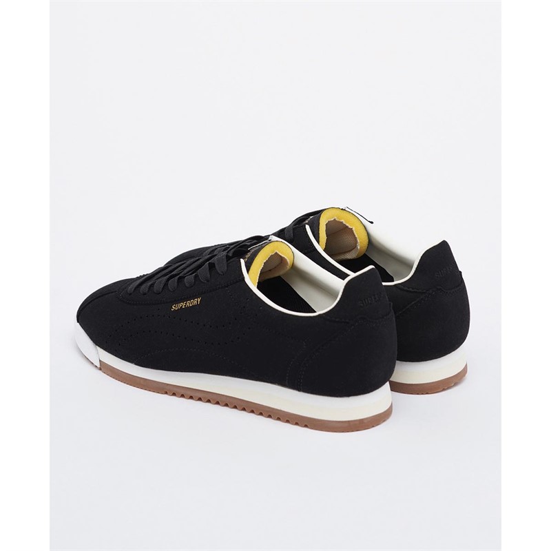 Superdry Baskets Vegan Retro Track Sport Runner Femme Noir