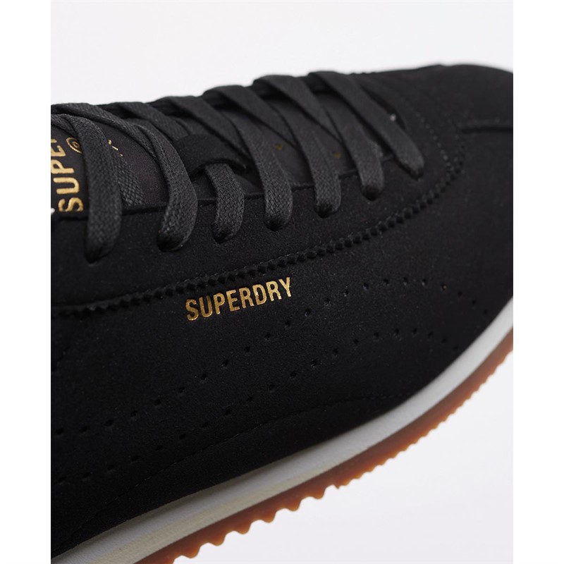 Superdry Baskets Vegan Retro Track Sport Runner Femme Noir
