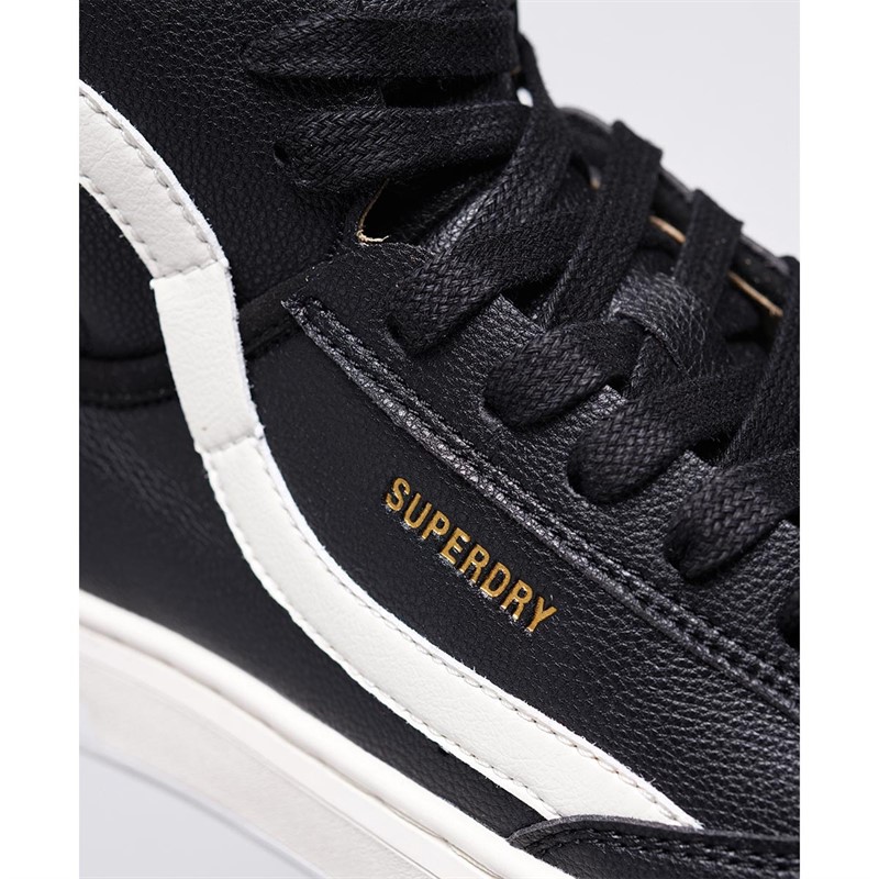 Superdry Dame Vegan Basket Sport High Basketballstøvler Sort