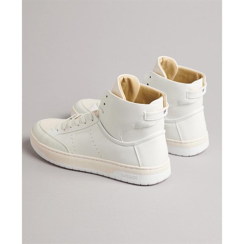 Superdry Baskets Montantes Vegan Basket Sport High Femme Blanc