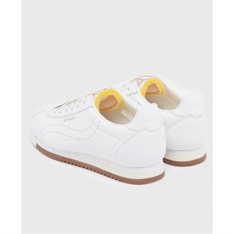 Superdry Baskets Vegan Retro Track Sport Runner Femme Blanc