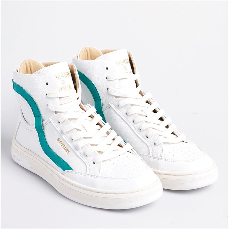 Superdry Baskets Montantes Vegan Basket OV High Femme Blanc