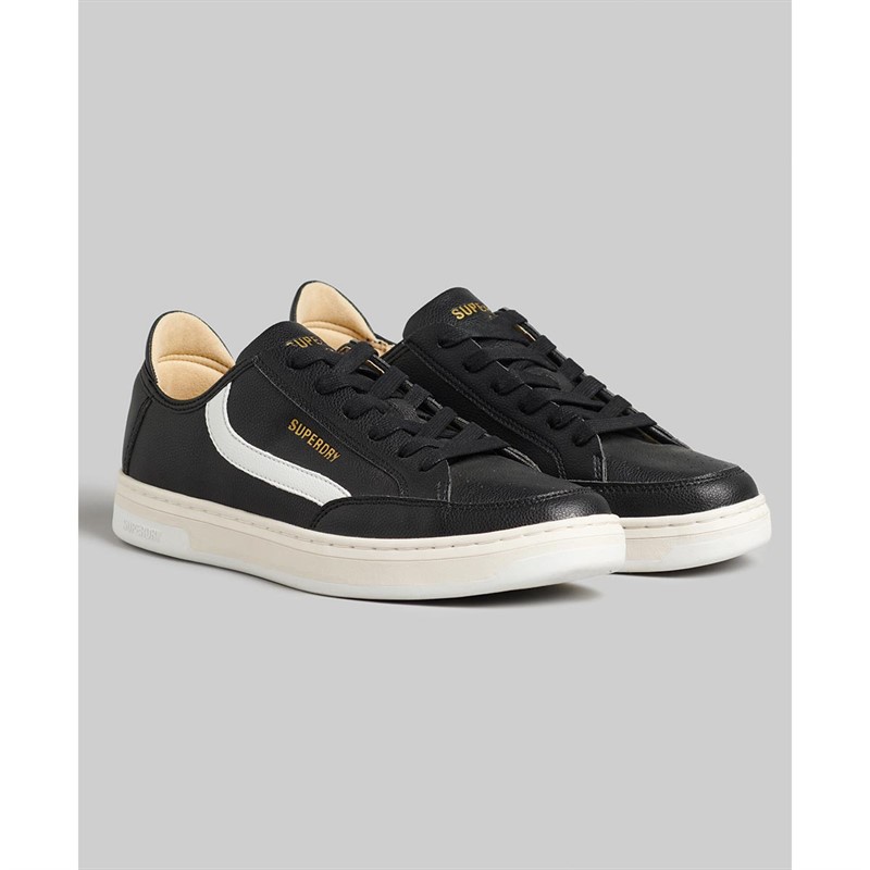 Superdry Heren Vegan Basket OV Low Sneakers Zwart