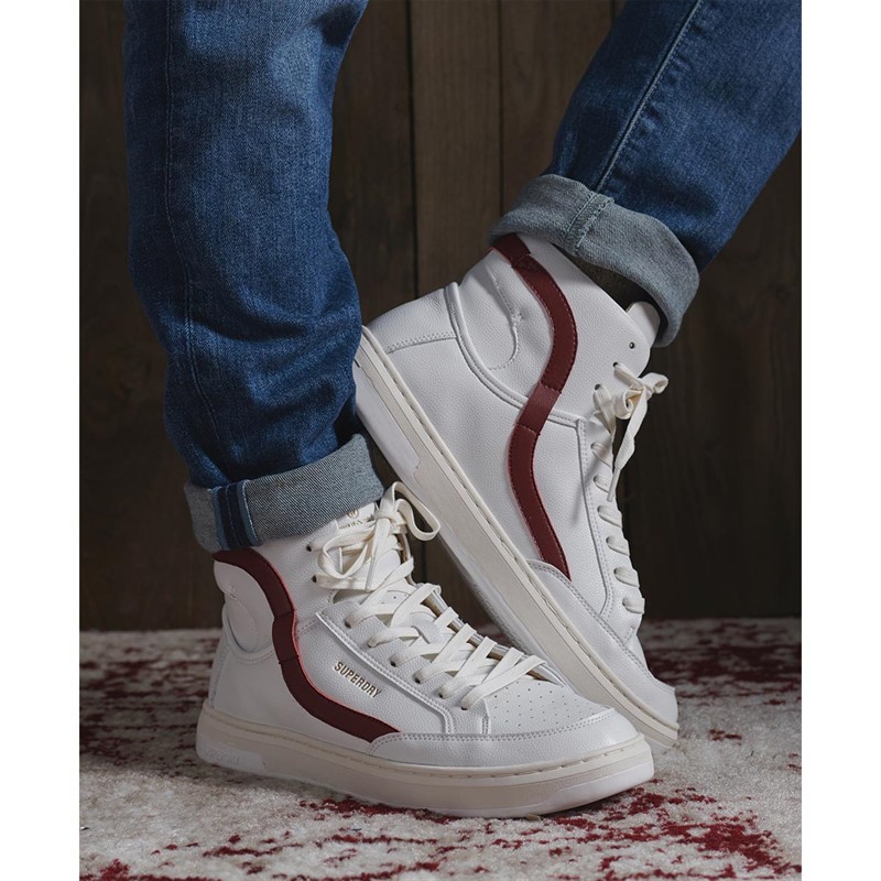 Superdry Baskets Montantes Vegan Basket OV High Homme Blanc