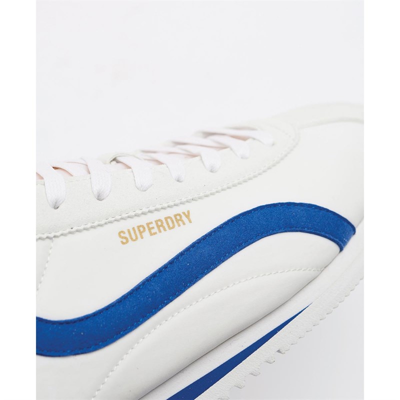 Superdry Baskets Vegan Retro Track OV Runner Homme Blanc