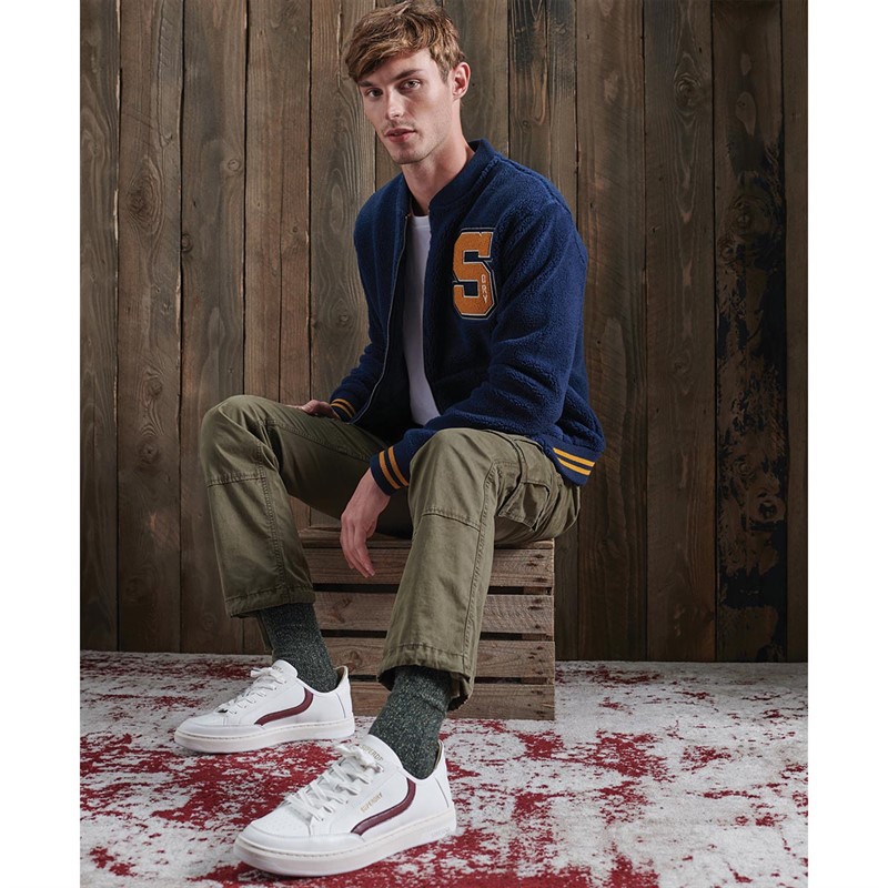 Superdry Baskets Vegan Basket OV Low Homme Blanc
