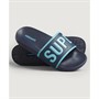 Superdry Slider Sandales Code Core Pool Homme Bleu Marine