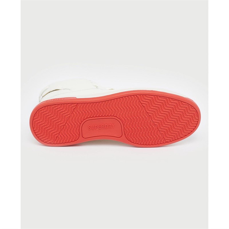 Superdry Baskets Montantes Vegan Basket OV High Homme Blanc Cassé
