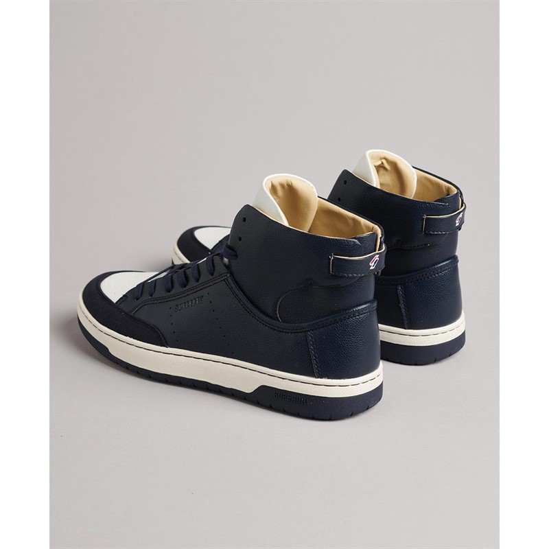 Superdry Baskets Montantes Vegan Basket Sport High Homme Bleu Marine