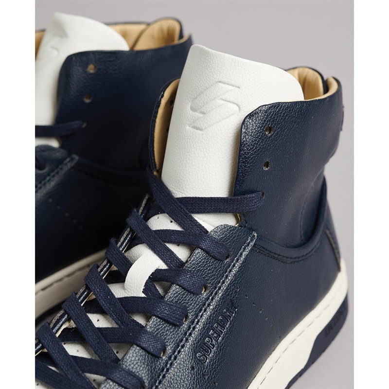 Superdry Baskets Montantes Vegan Basket Sport High Homme Bleu Marine