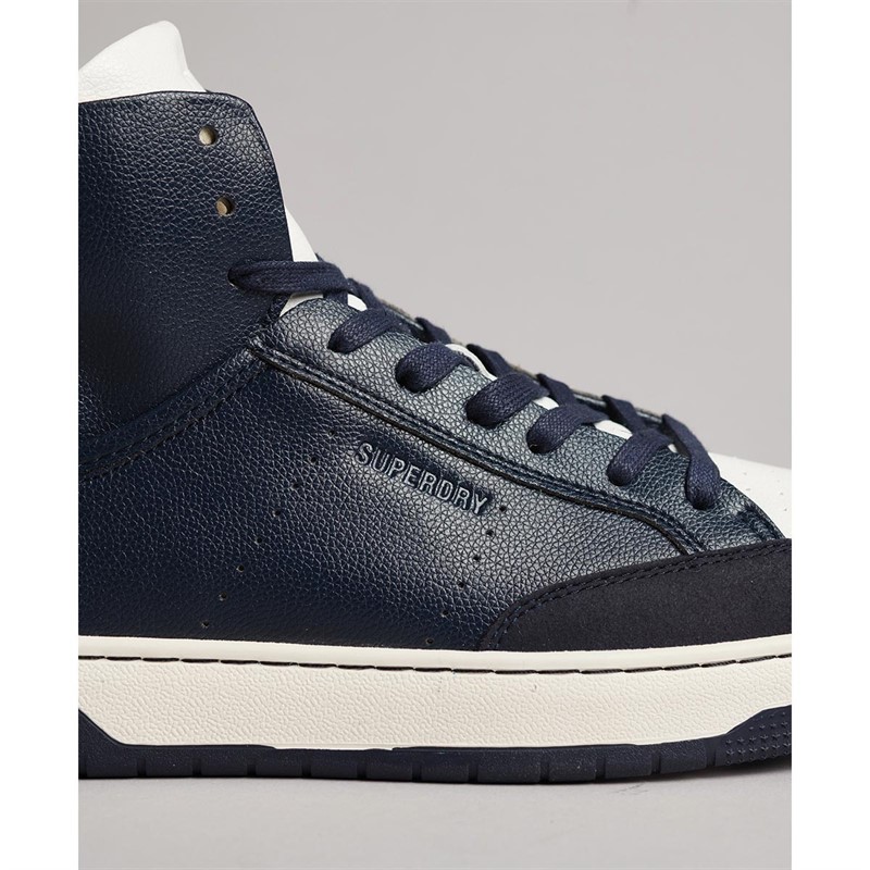 Superdry Baskets Montantes Vegan Basket Sport High Homme Bleu Marine