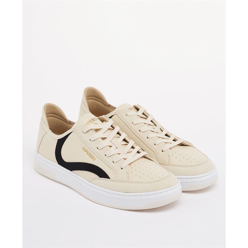 Superdry Baskets Vegan Basket OV Low Homme Ecru