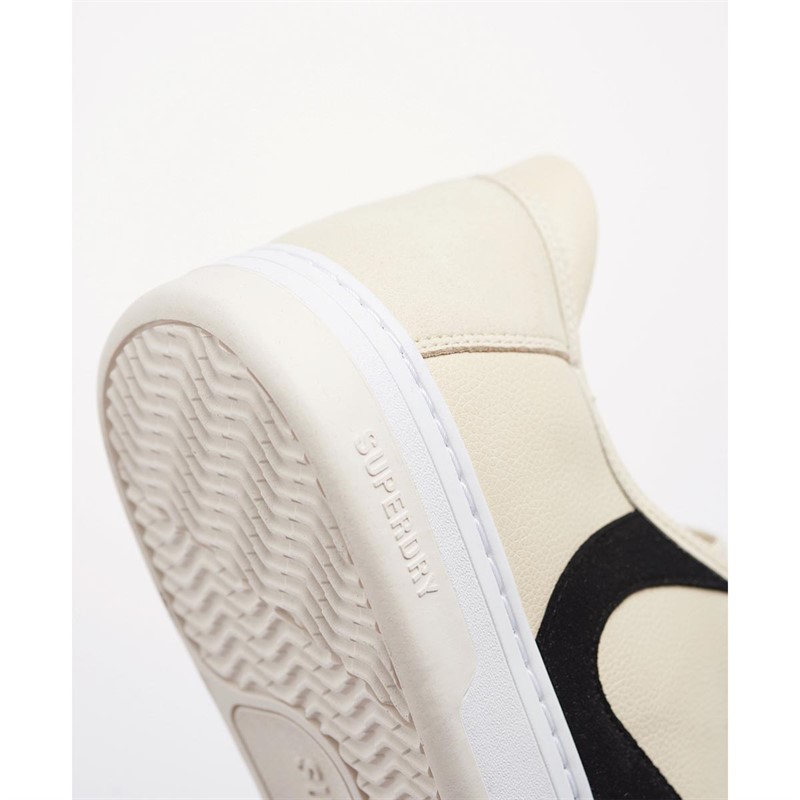 Superdry Baskets Vegan Basket OV Low Homme Ecru