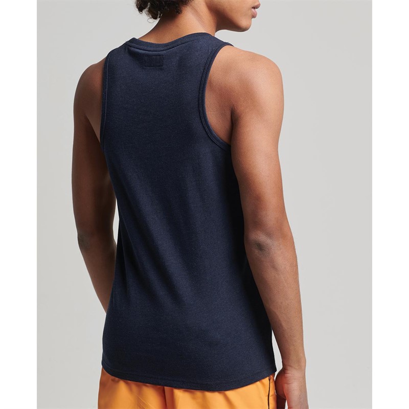 Superdry Heren Vintage VL Classic Singlet Marineblauw