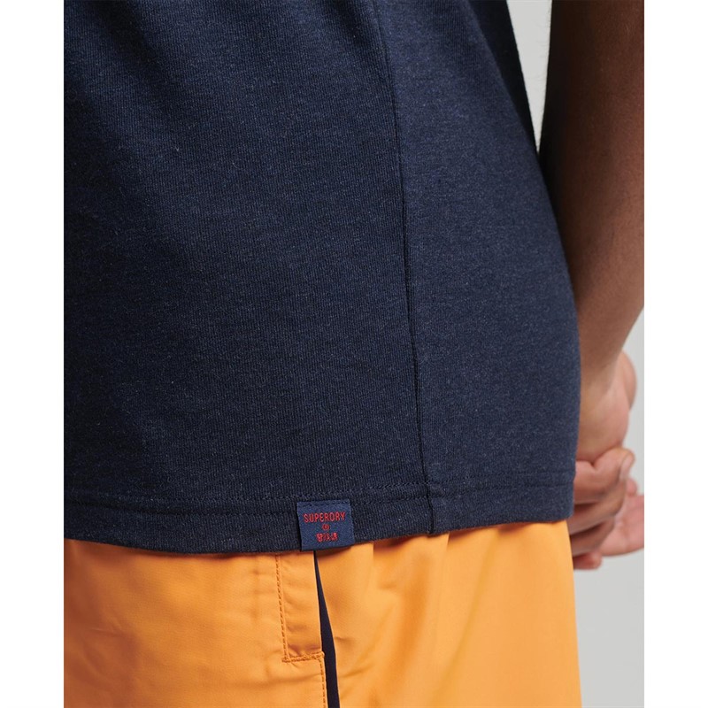 Superdry Heren Vintage VL Classic Singlet Marineblauw