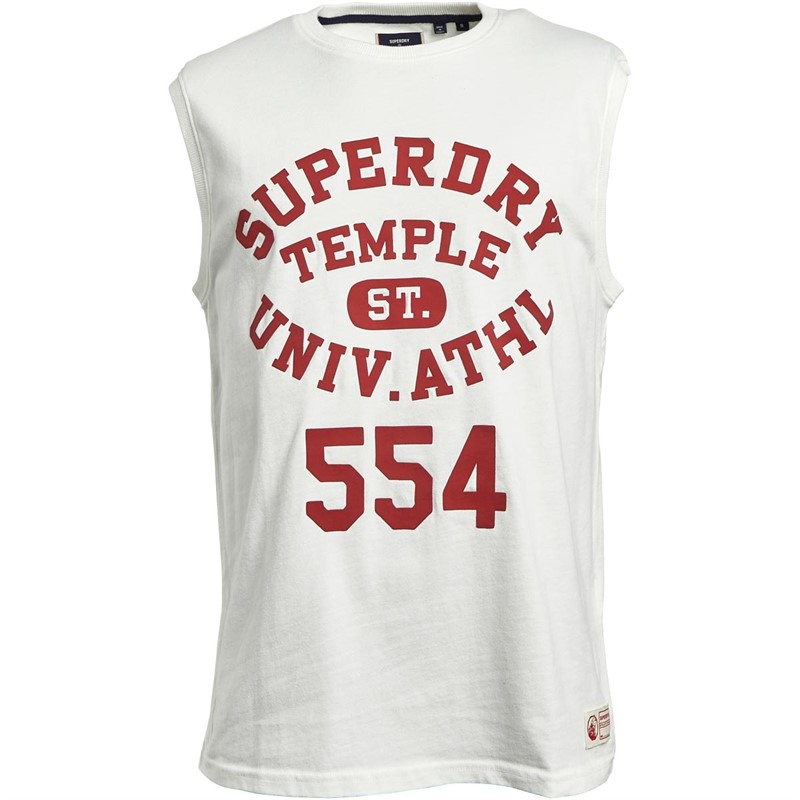 Superdry Heren Vintage Athletic Singlet Wit