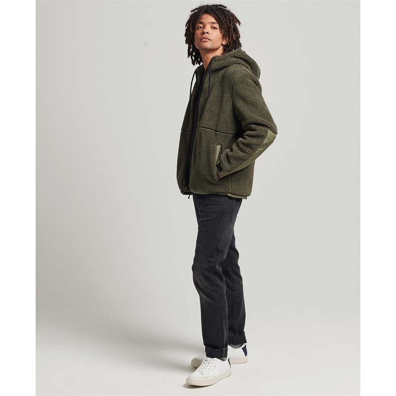 Superdry Vestes Code XPD Sherpa Hybrid Homme Kaki