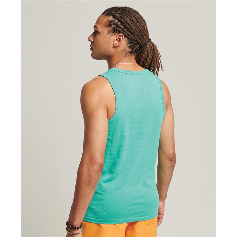 Superdry Débardeurs Vintage VL Seasonal Homme Aqua