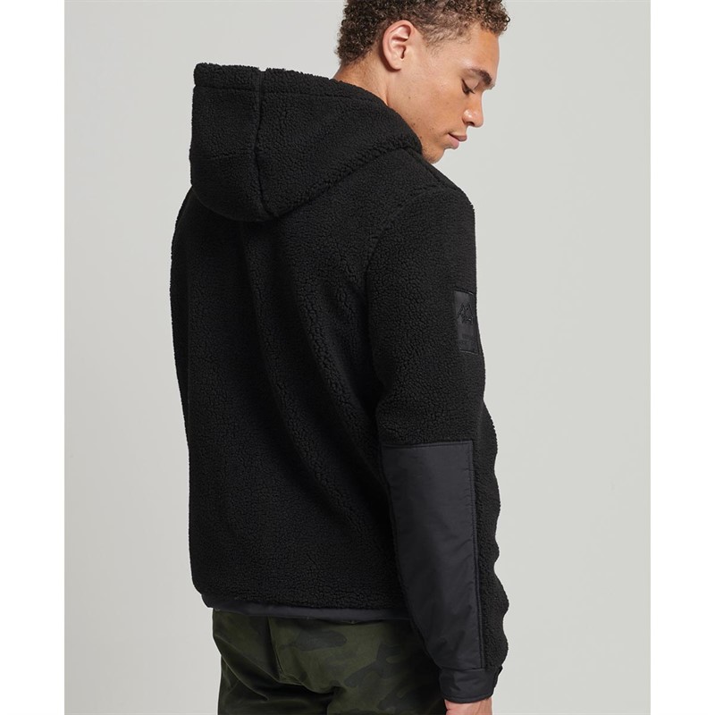 Superdry Vestes Code XPD Sherpa Hybrid Homme Noir