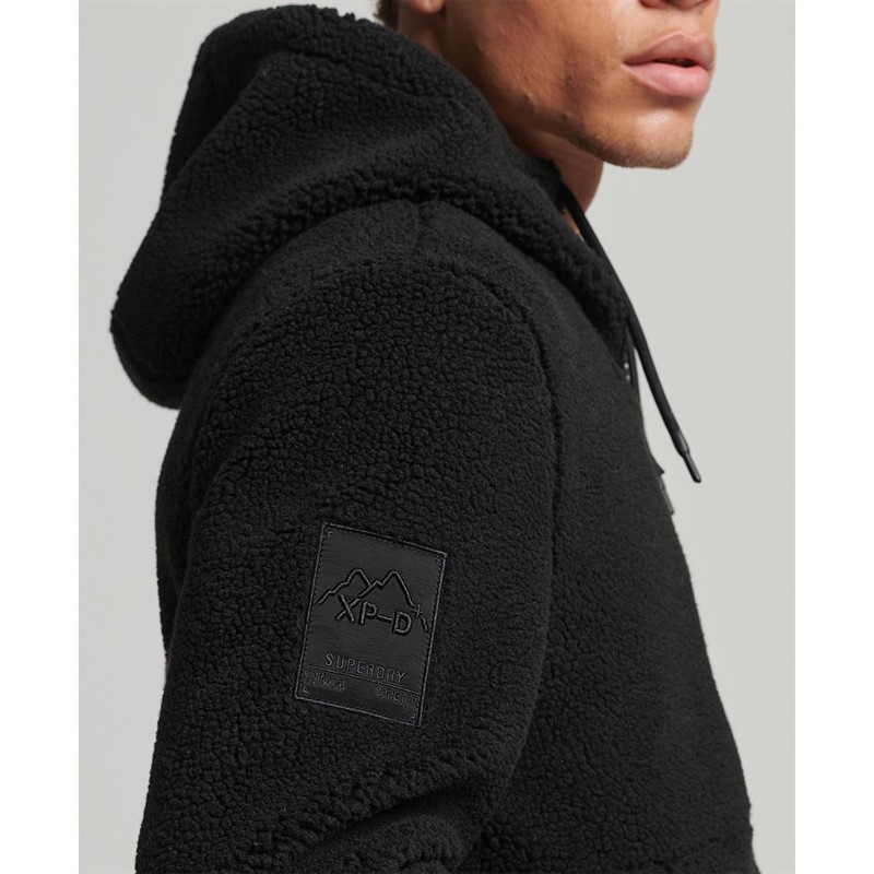Superdry Vestes Code XPD Sherpa Hybrid Homme Noir