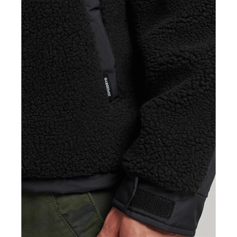 Superdry Vestes Code XPD Sherpa Hybrid Homme Noir