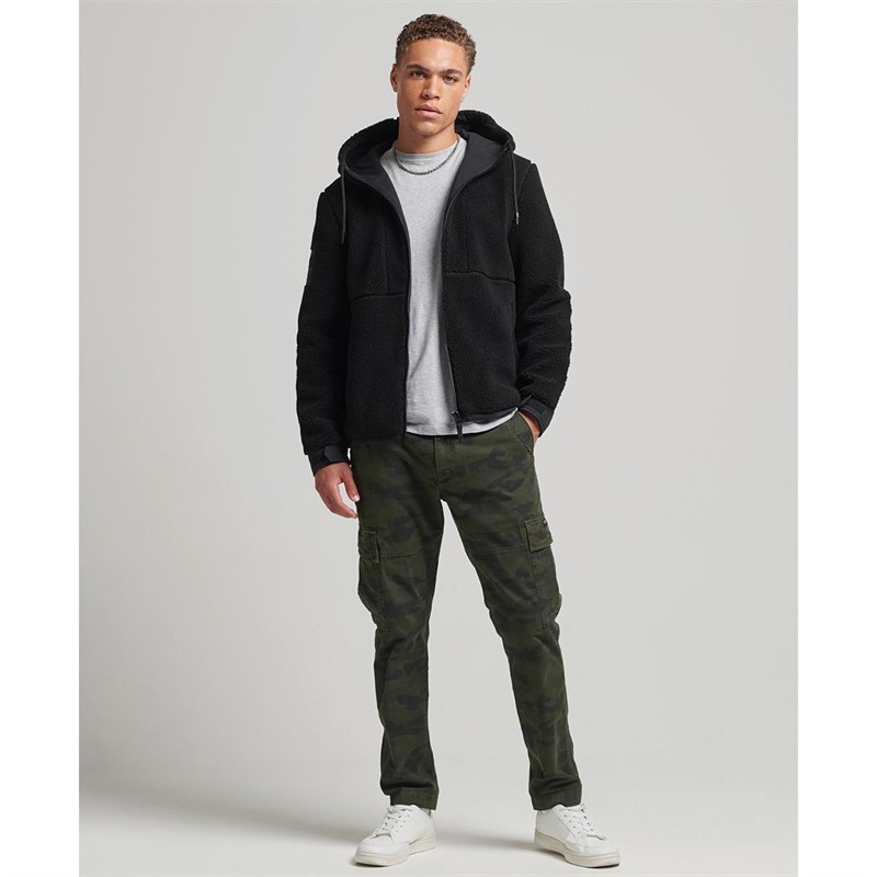 Superdry Vestes Code XPD Sherpa Hybrid Homme Noir