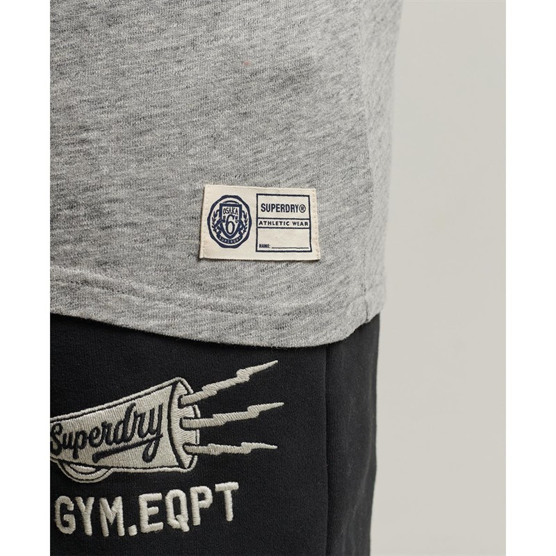 Superdry Heren Vintage Athletic Singlet Gemeleerd Grijs