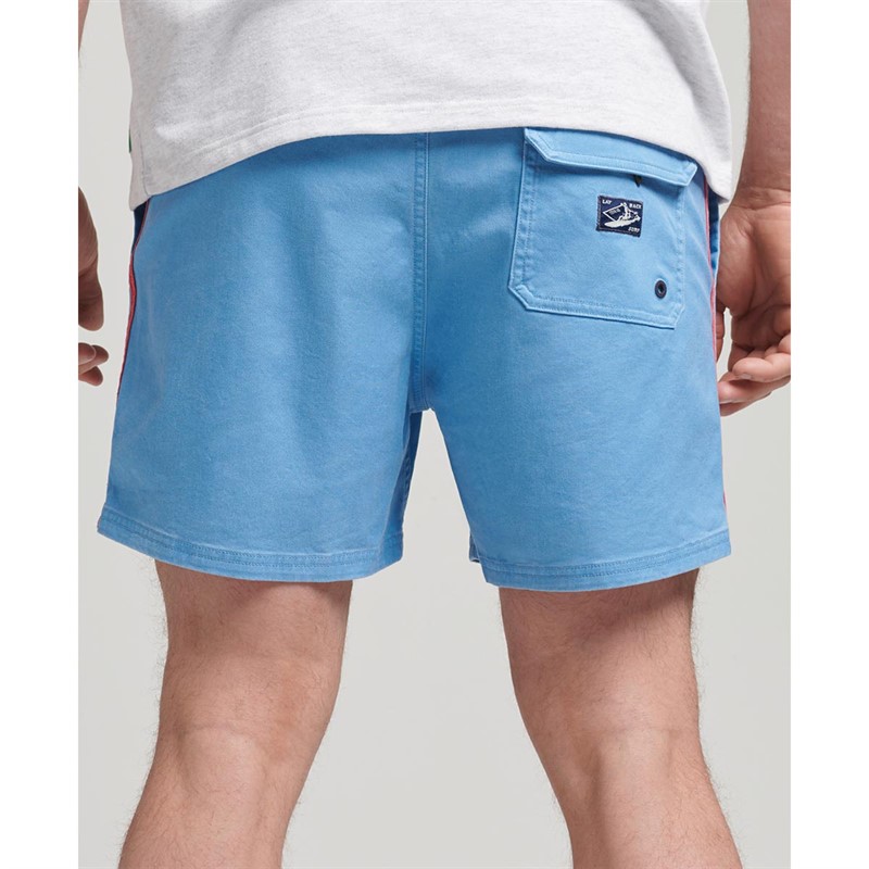 Superdry Heren Vintage Stripe Shorts Blauw