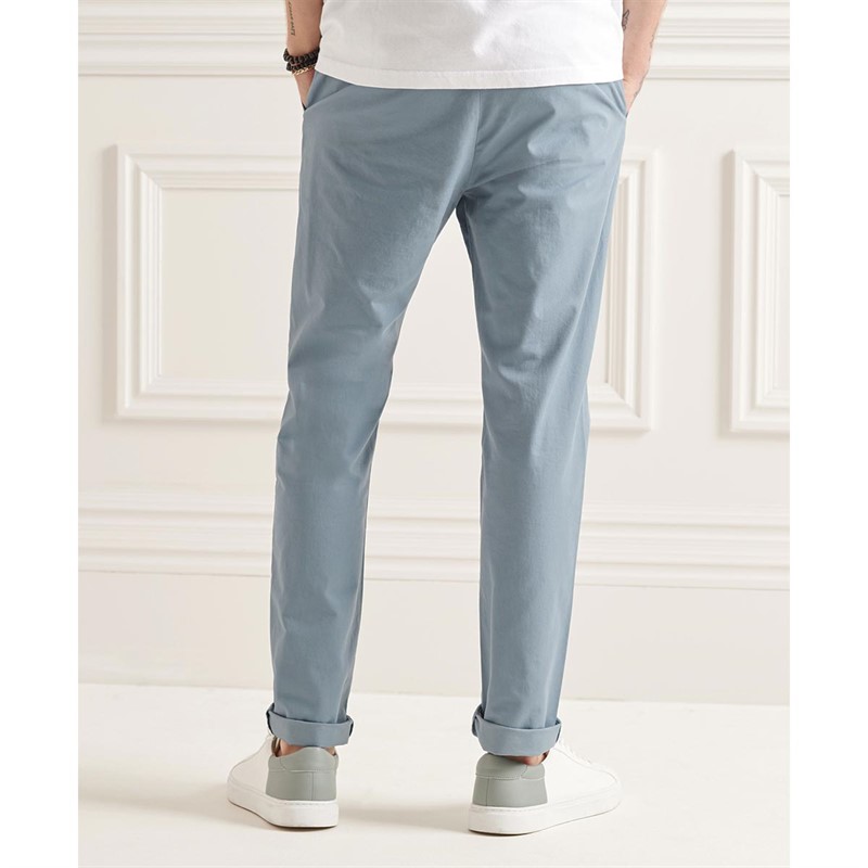 Superdry Heren Studios Chino's Grijs Blauw