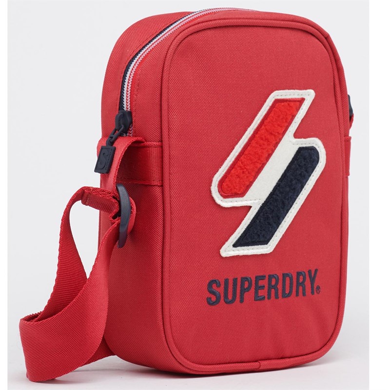 Superdry Herre Sportstyle Side Hoftetaske Rød