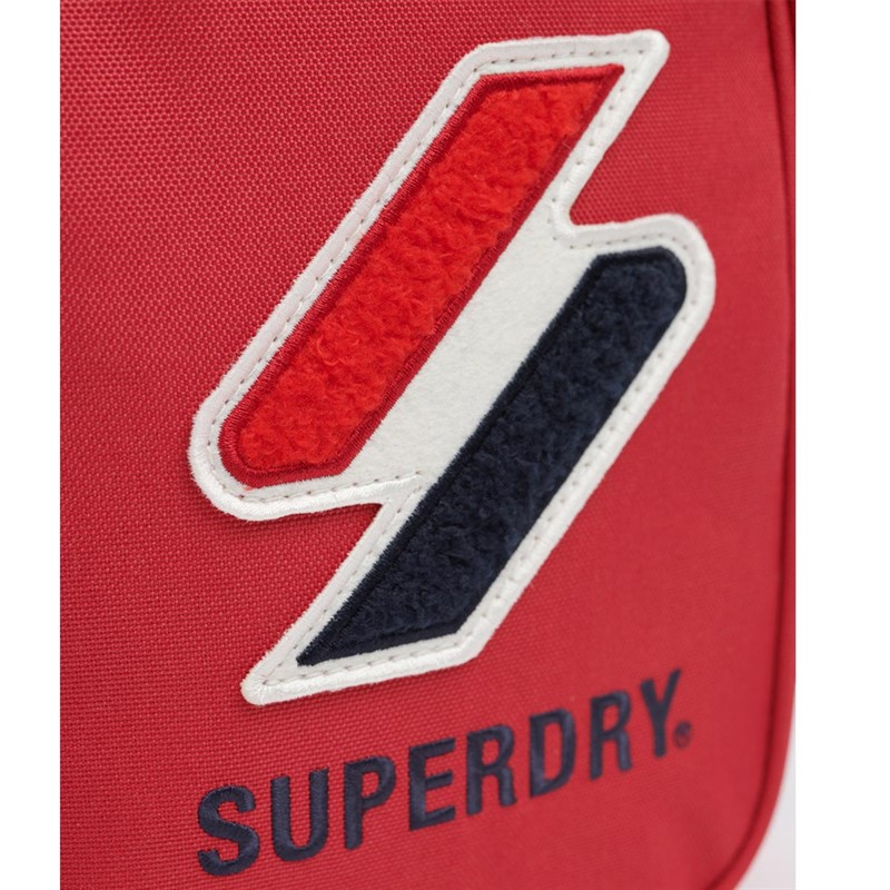 Superdry Herre Sportstyle Side Hoftetaske Rød