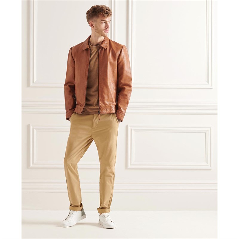 Superdry Męskie Studios Spodnie Materiałowe Dębnik