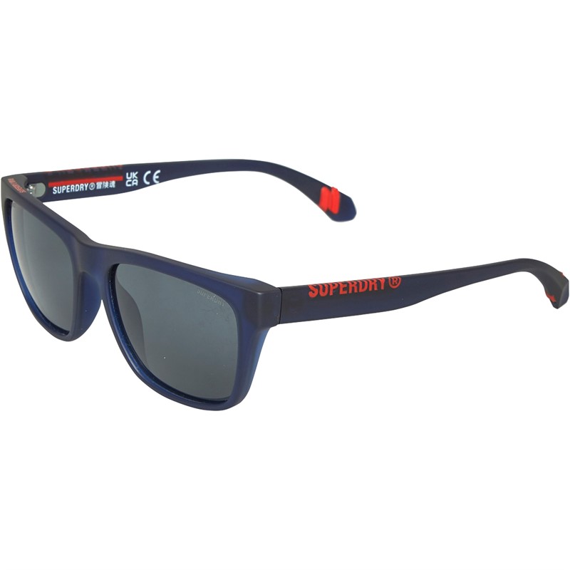 Superdry Mens Sunglasses Frosted Dark Blue