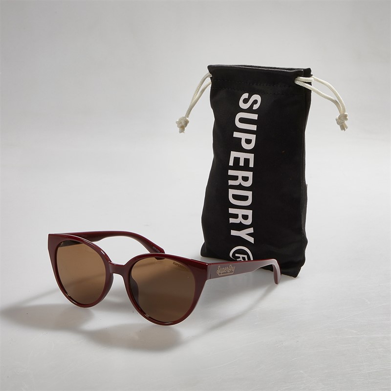 Superdry Damen Sonnenbrillen Burgundy