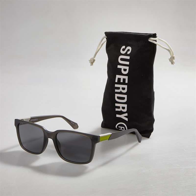 Superdry Herren Sonnenbrille Dunkelgrau Drk Gry