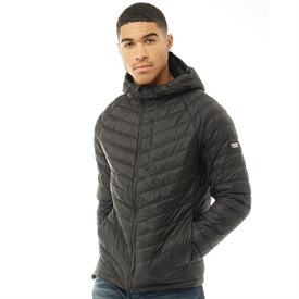 Superdry Heren Micro Gewatteerd Dons Pufferjas Zwart superdry kopen in de aanbieding