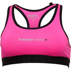 Image of Superdry Sport Womens Core Gym Bra Neon Pink