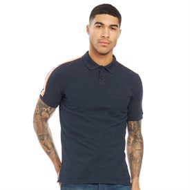 Superdry Heren City Honor Pique Polo Marineblauw superdry kopen in de aanbieding