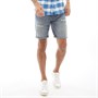Superdry Mens Loose Denim Shorts Market Mid Warn