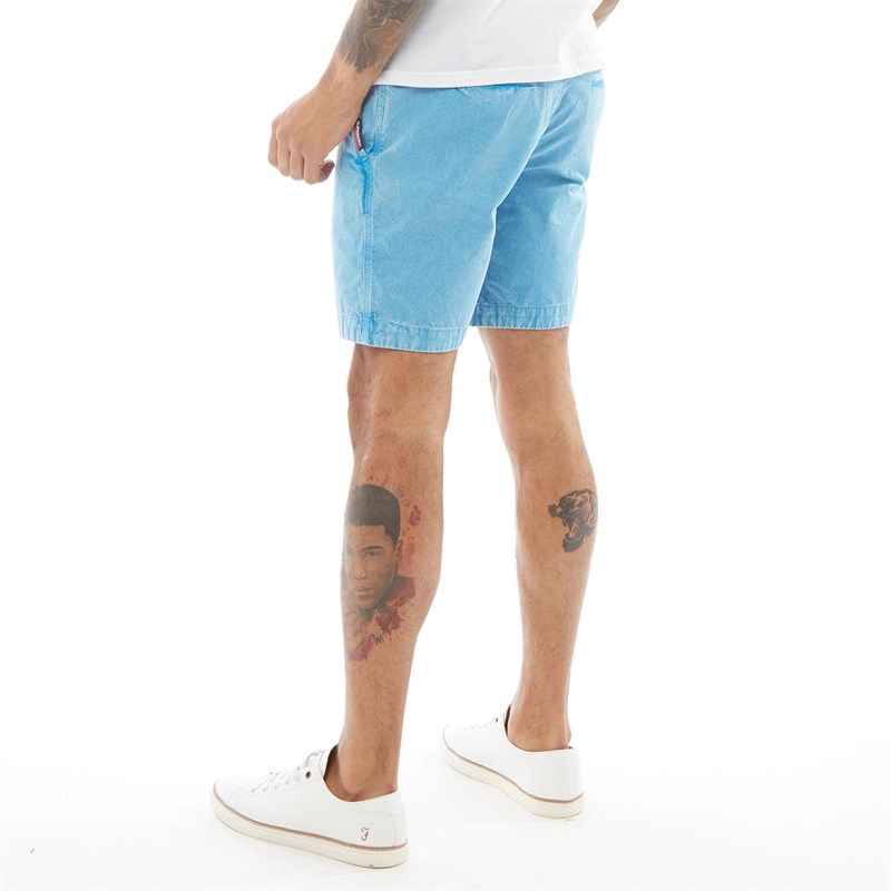 Superdry Mens Nue Wave Wash Shorts New Wave Lagoon